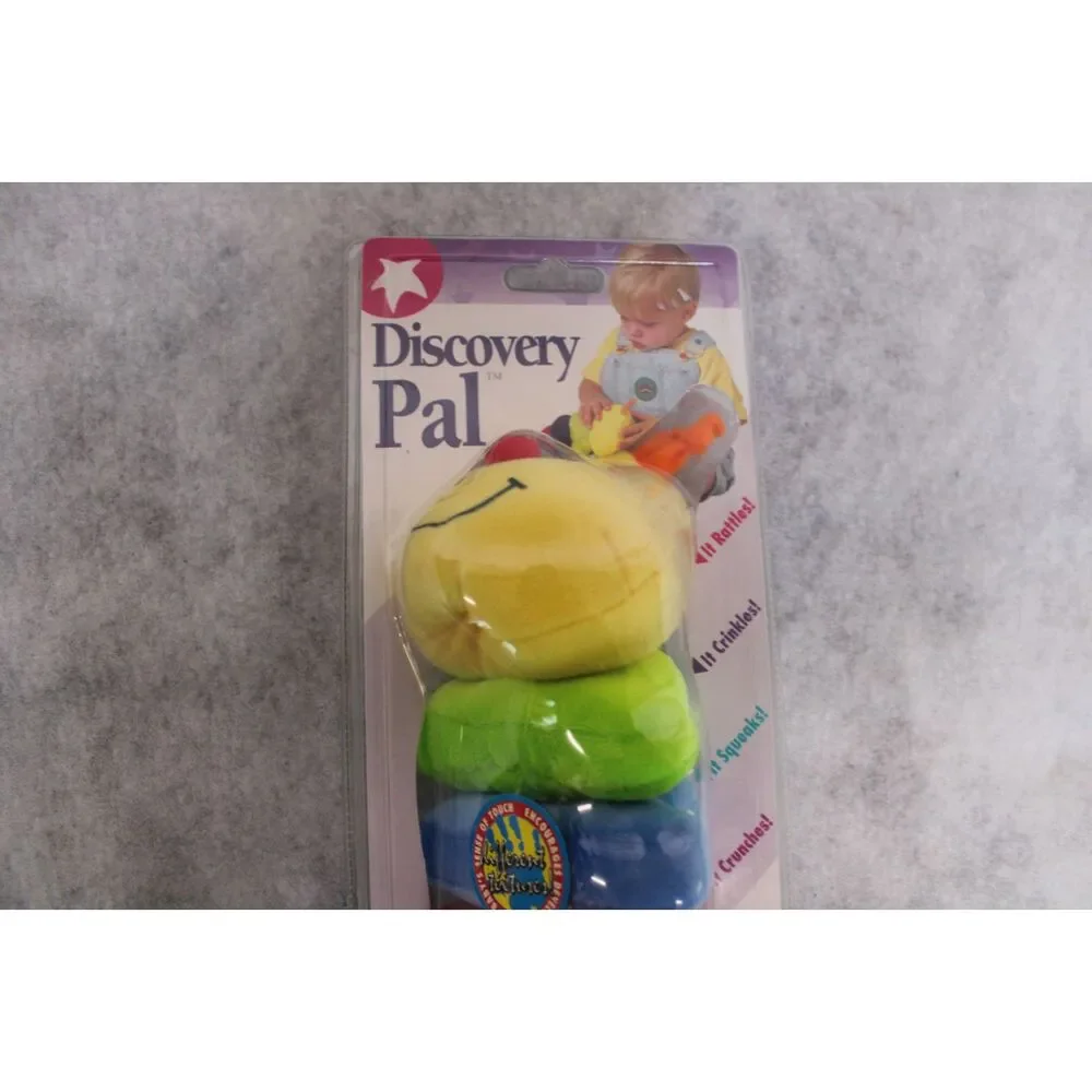 Vintage 90s Kids II Discovery Pal Plush Caterpillar Baby Toy NIP